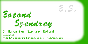 botond szendrey business card